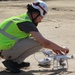 USACE debris removal operations captured from above