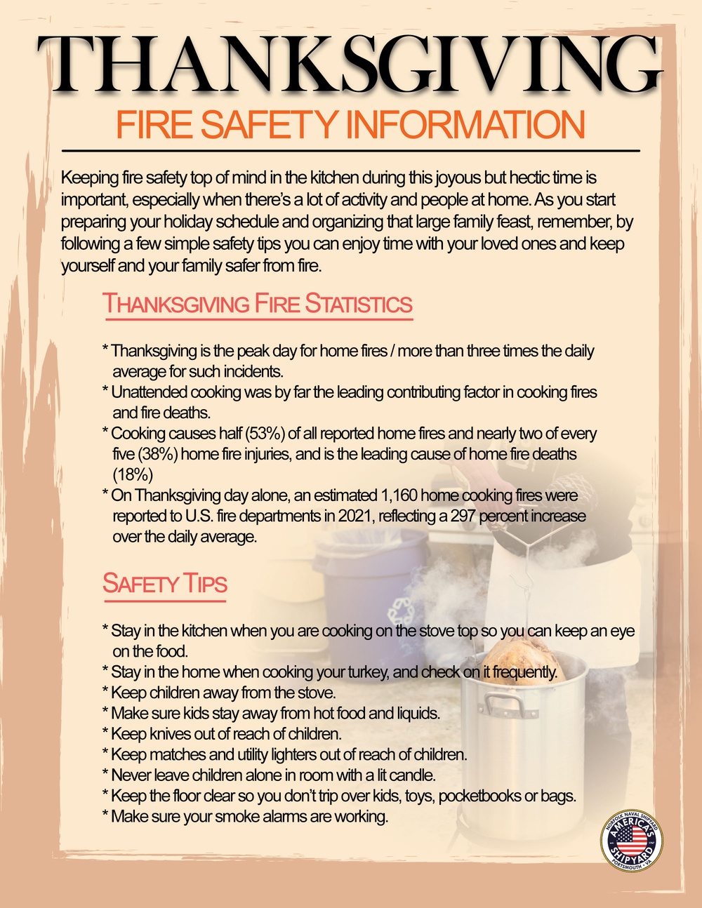 NNSY Safety Corner - Thanksgiving Fire Safety Information