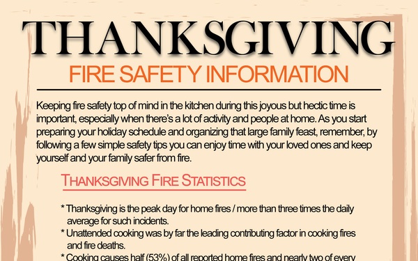 NNSY Safety Corner - Thanksgiving Fire Safety Information