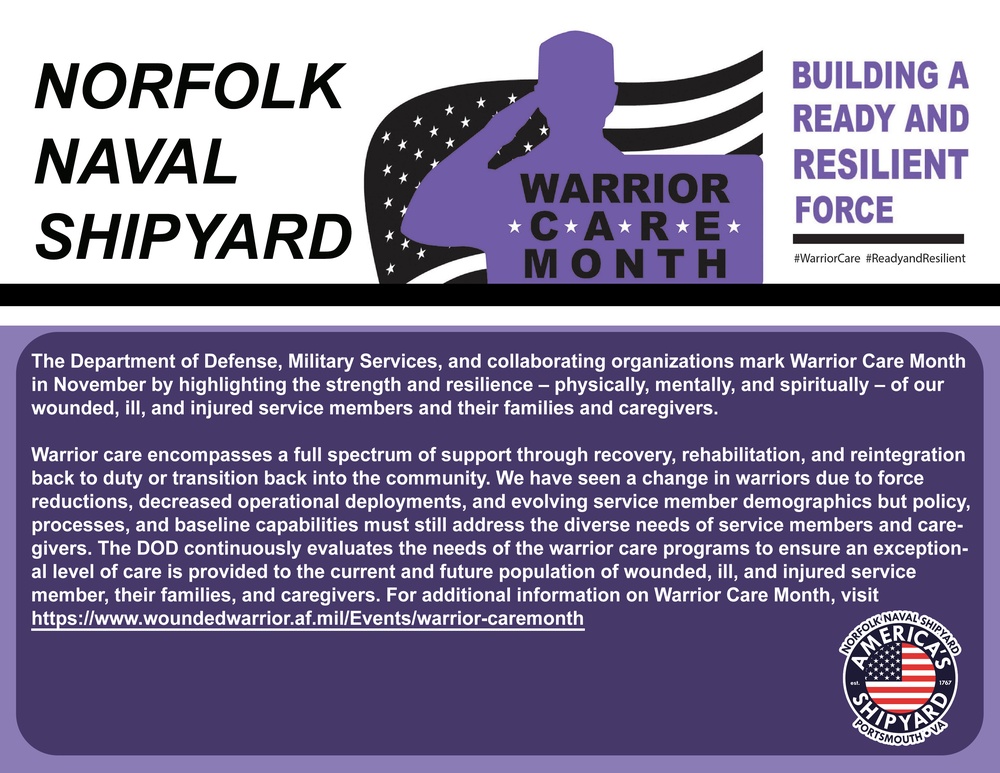 NNSY Celebrates Warrior Care Month