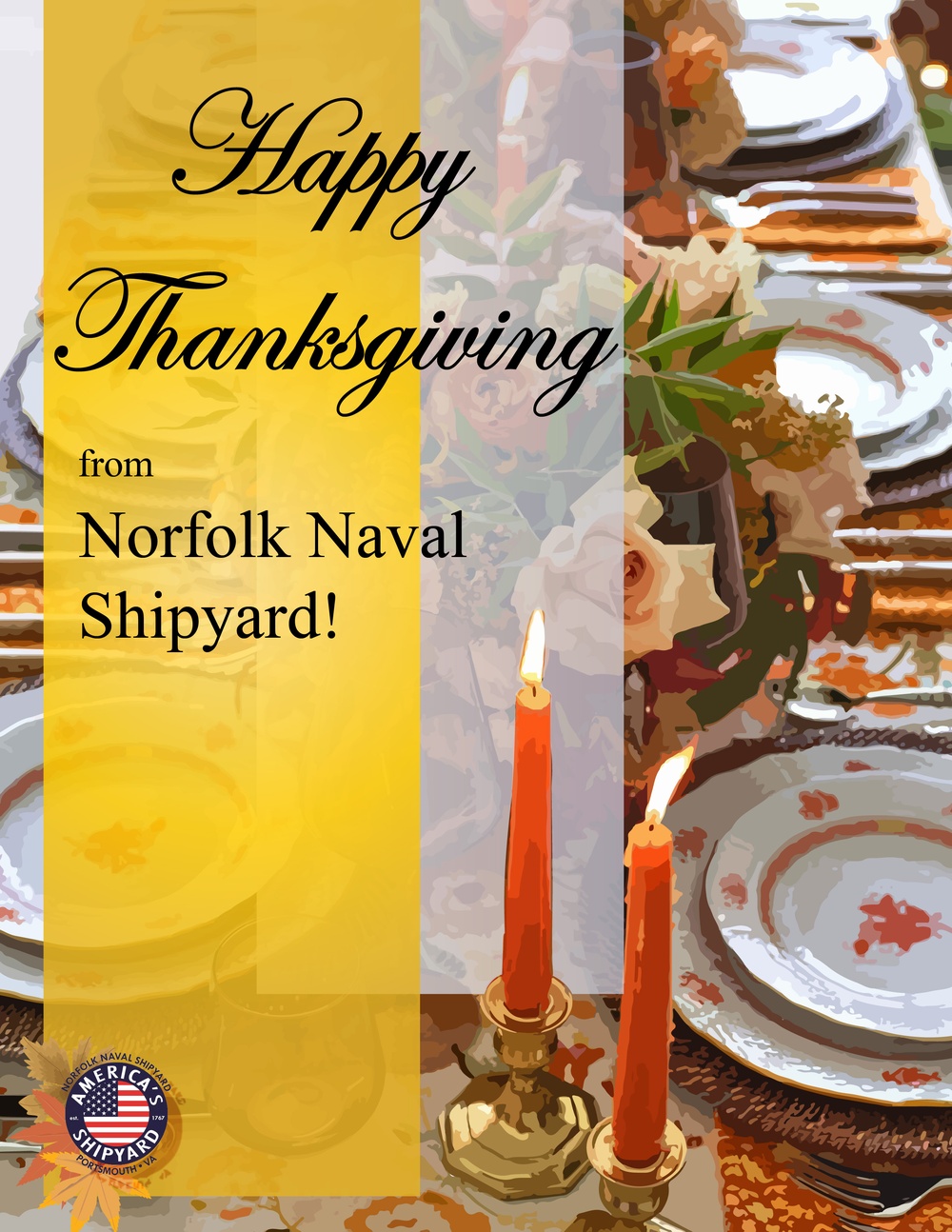 Happy Thanksgiving from Norfolk Naval Shipyard