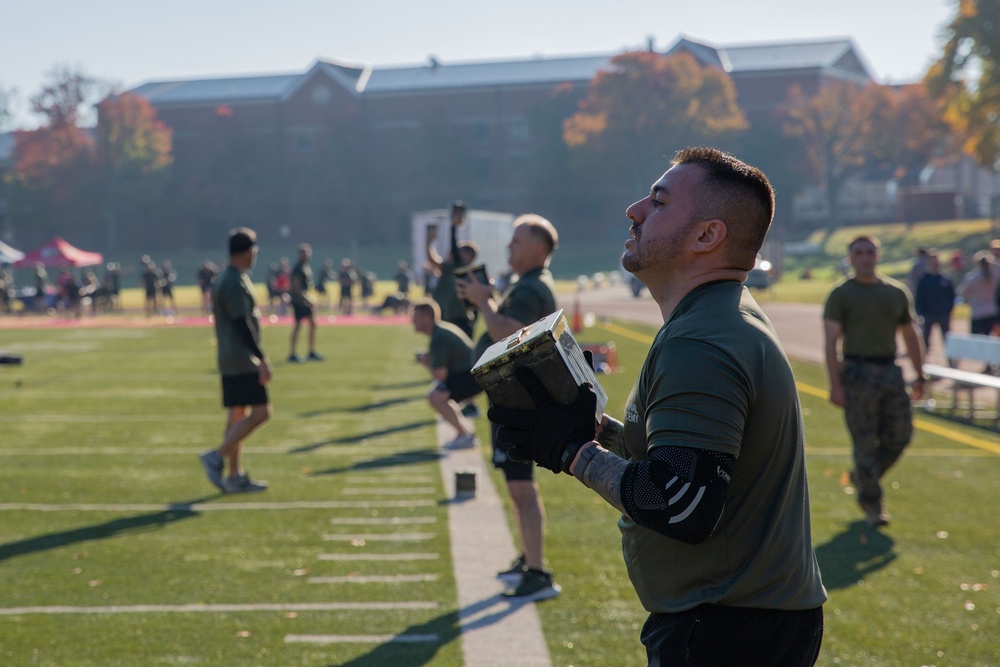 Wounded Warrior Regiment and the FBI National Academy conduct joint physical training event