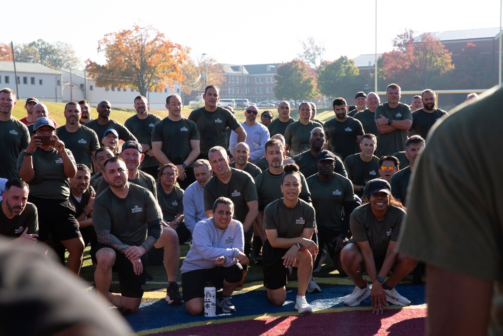 Wounded Warrior Regiment and the FBI National Academy conduct joint physical training event