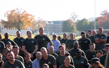 Wounded Warrior Regiment and the FBI National Academy conduct joint physical training event