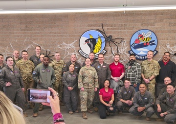 160AS and 492AS members record support video for family member