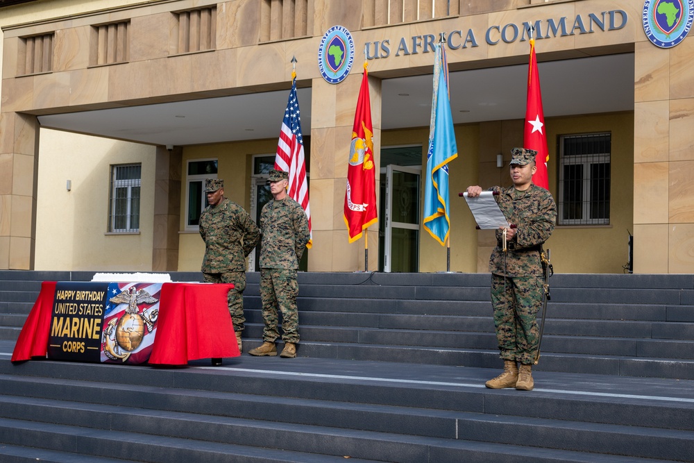 U.S. AFRICOM Celebrates the 249th Marine Corps Birthday