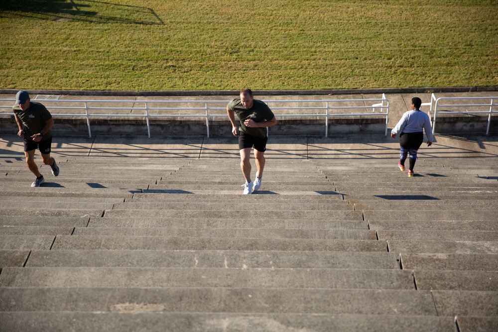 Wounded Warrior Regiment and the FBI National Academy conduct joint physical training event