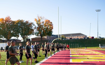 Wounded Warrior Regiment and the FBI National Academy conduct joint physical training event