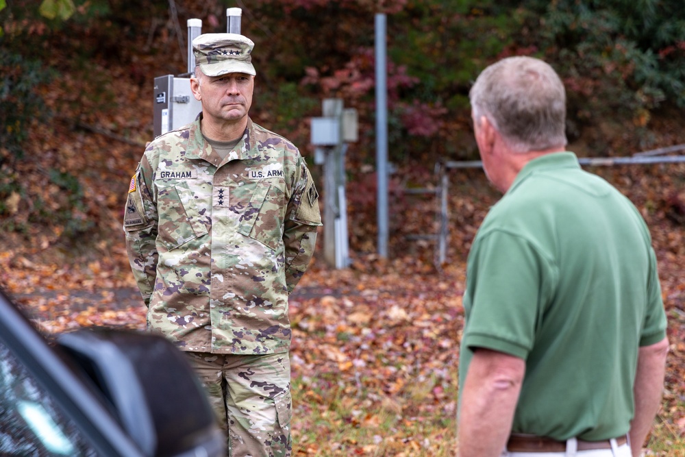 USACE Commanding General Visits Asheville’s North Fork Water Treatment Facility for Hurricane Helene Recovery Efforts