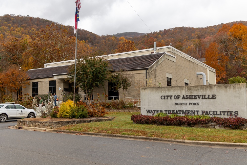 USACE Commanding General Visits Asheville’s North Fork Water Treatment Facility for Hurricane Helene Recovery Efforts