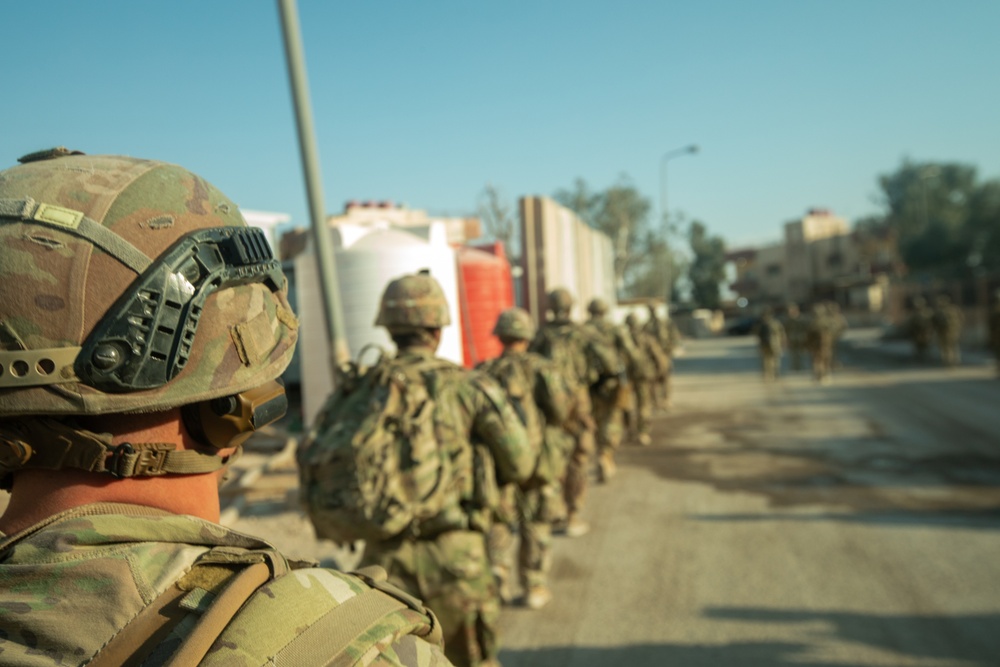 Solders Conduct a Patrol in Northeast Syria