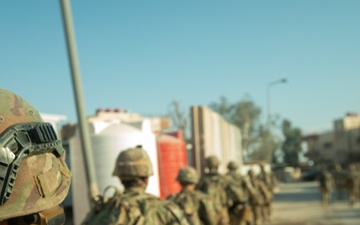 Solders Conduct a Patrol in Northeast Syria