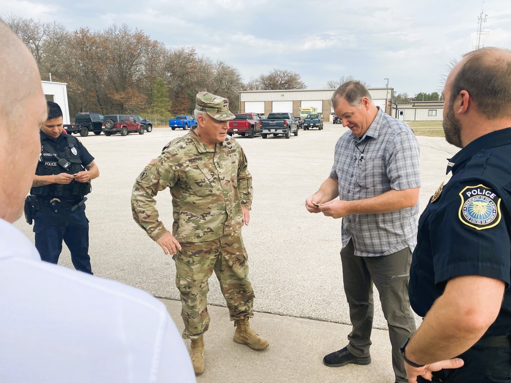 Fort McCoy’s senior commander visits garrison personnel, areas on post