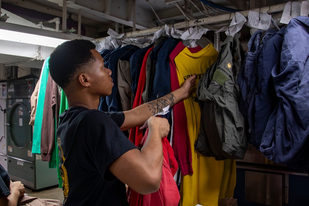 Abraham Lincoln conducts routine operations