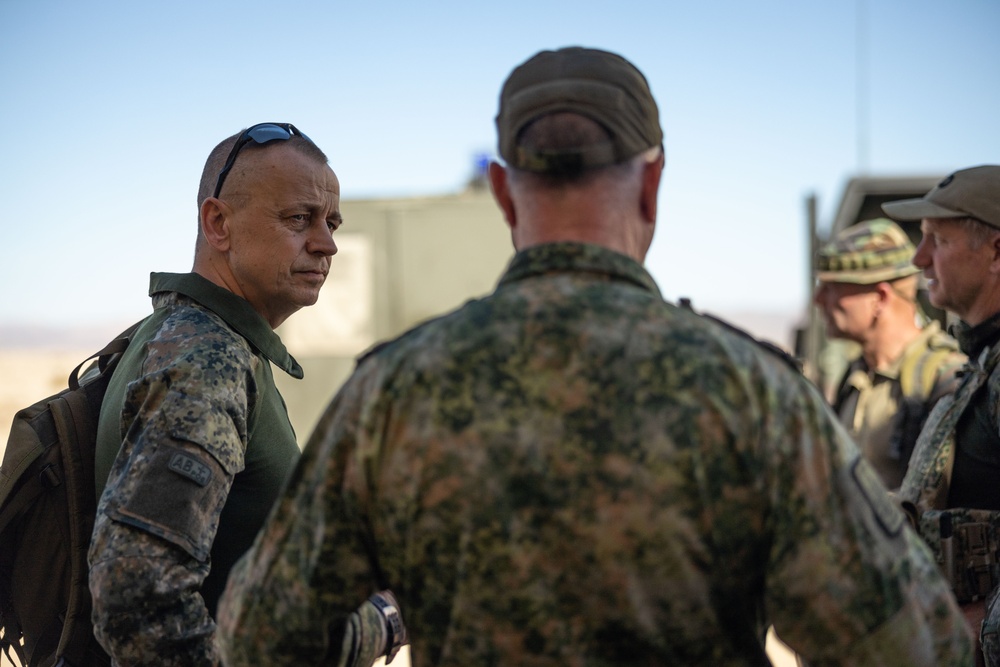 Dutch Marine Commandant Ivo Moerman visits Range 220 at the Combat Center