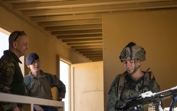 Dutch Marine Commandant Ivo Moerman visits Range 220 at the Combat Center