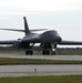 B-1B Lancer performs hot pit refuel at Grand Forks AFB