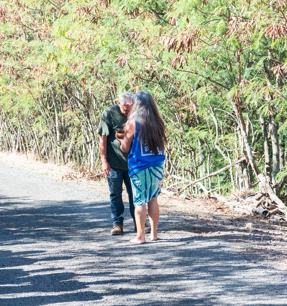 Community workday at Nioiʻula Heiau on Lualualei Naval Annex