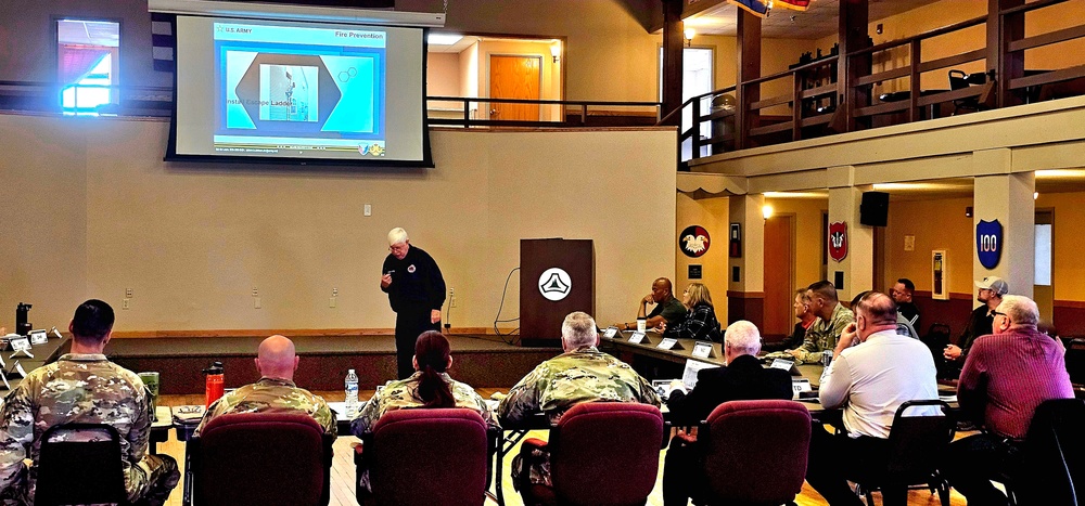 Fort McCoy holds October 2024 meeting of installation Safety, Occupational Health Advisory Council