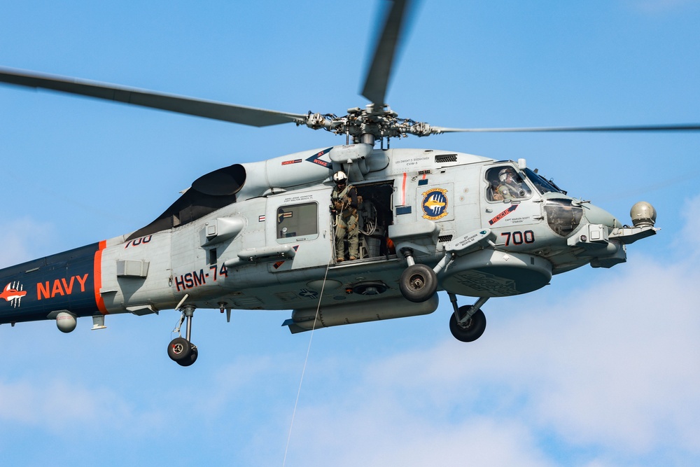 HSM-74 Conducts SAR Jump and Hoist Evolutions with Naval Aviation Rescue Swimmer School
