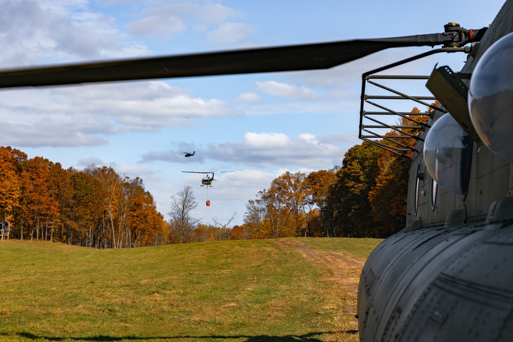 Connecticut National Guard soldiers take to the skies to battle Hawthorne fire in Berlin