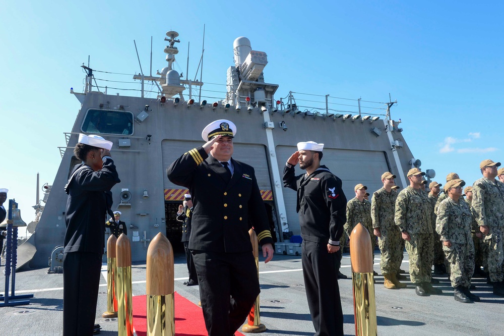 USS Santa Barbara (LCS 32) Conducts Change of Command