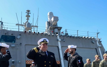 USS Santa Barbara (LCS 32) Conducts Change of Command