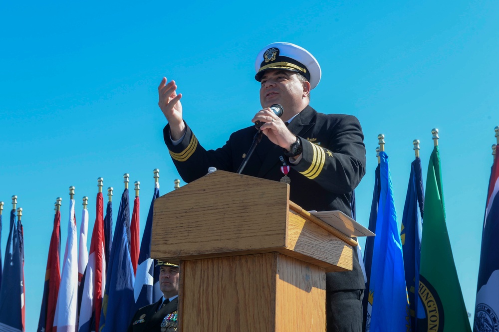 USS Santa Barbara (LCS 32) Conducts Change of Command