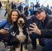 USS Ronald Reagan (CVN 76) welcomes therapy dogs from Love on a Leash