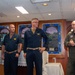 USS Ronald Reagan (CVN 76) Chaplains receive the Surface Chaplain Officer pin