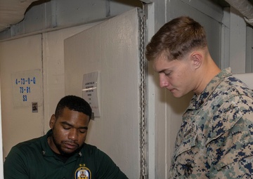 Checking into Ship's Laundry