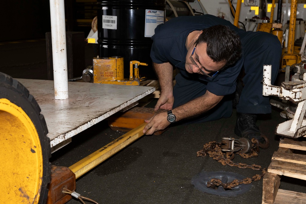 Sailors Perform Maintenance with Mobile Jack Tester