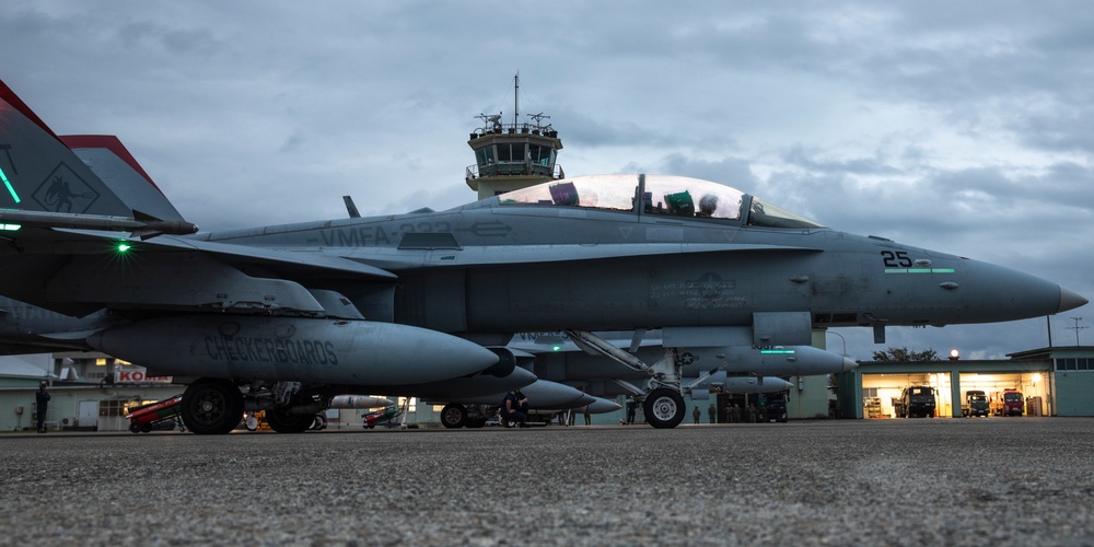 Keen Sword | Jets with VMFA-312 begin flight operations out of Komatsu