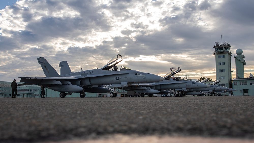 KS 25 | Jets with VMFA-312 begin flight operations out of Komatsu