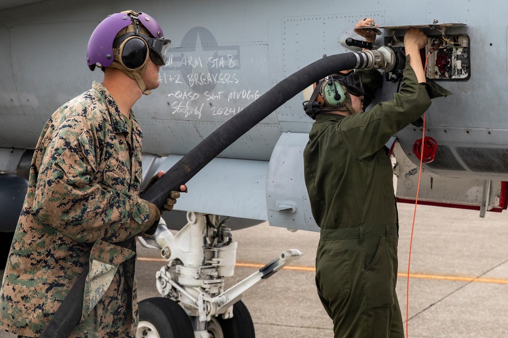 KS25 | Jets with VMFA-312 begin flight operations out of Komatsu