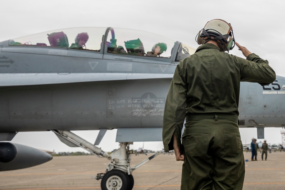 KS 25 | Jets with VMFA-312 begin flight operations out of Komatsu