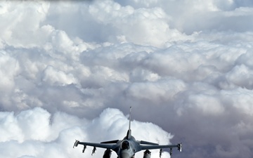 U.S. F-16 Fighting Falcons conduct operations in the CENTCOM AOR