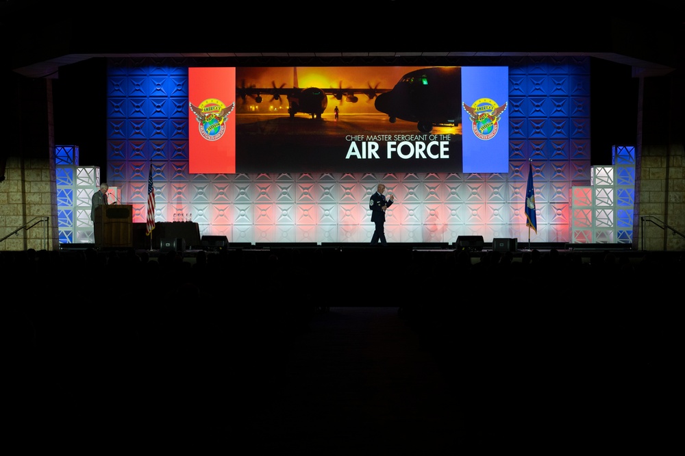 Air Force top enlisted leader discusses threats, Airmen tenacity at Airlift/Tanker Association Symposium