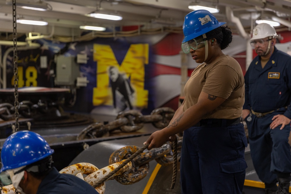 USS Gerald R. Ford (CVN 78) Sea and Anchor Evolution