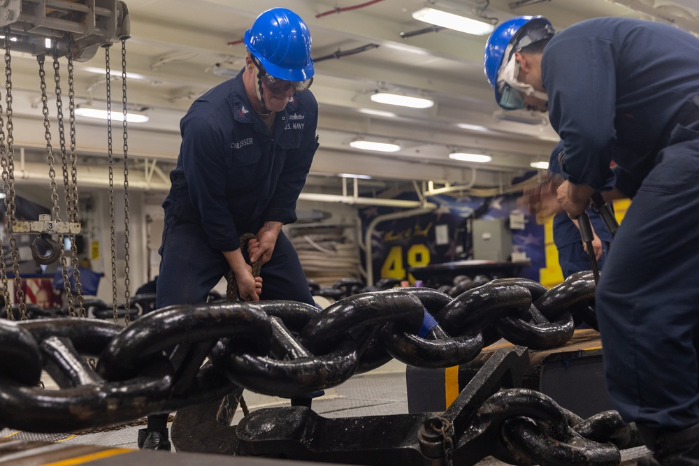 USS Gerald R. Ford (CVN 78) Sea and Anchor Evolution