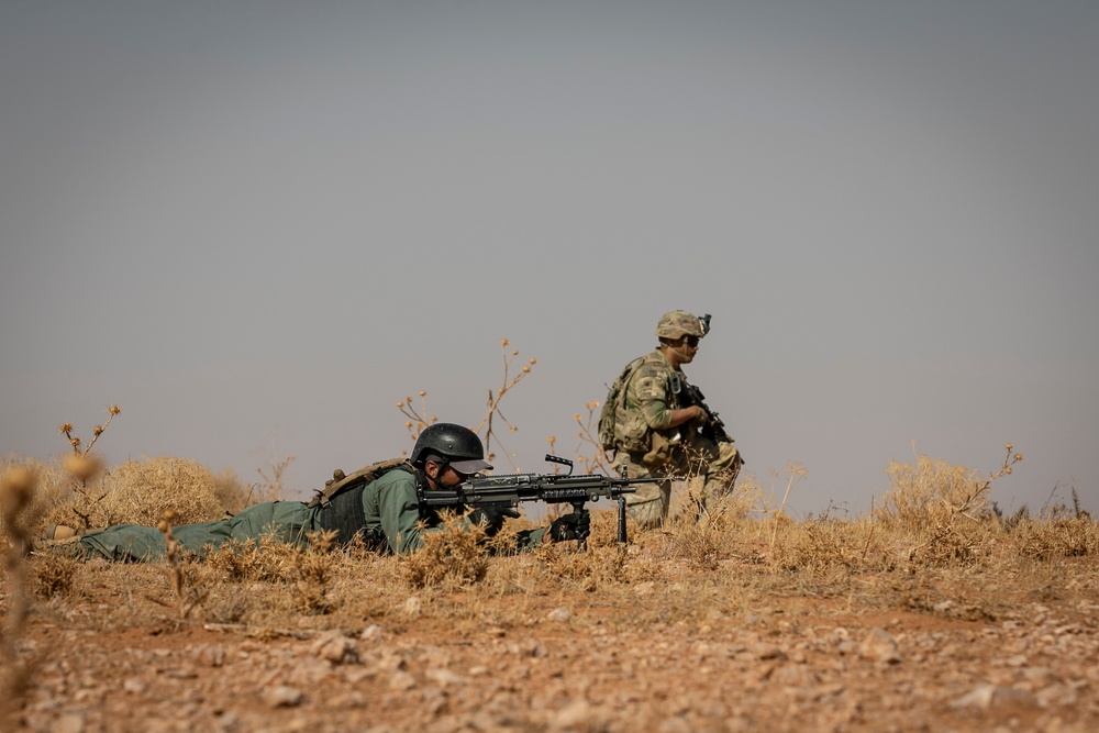 Coalition Forces Conduct Training Exercise with Partner Forces