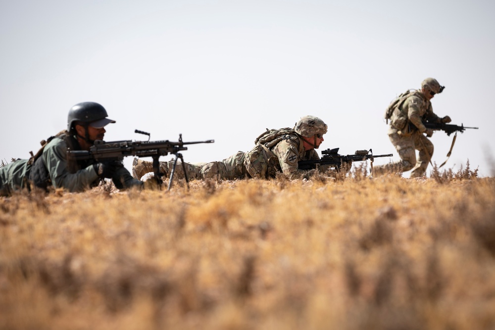 Coalition Forces Conduct Training Exercise with Partner Forces