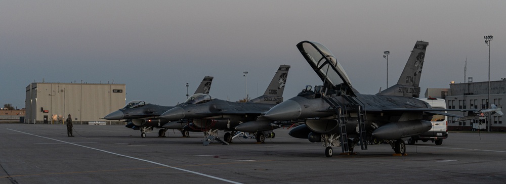 114th Fighter Wing conducts evening operations