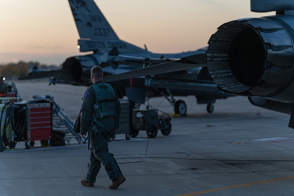 114th Fighter Wing conducts evening operations