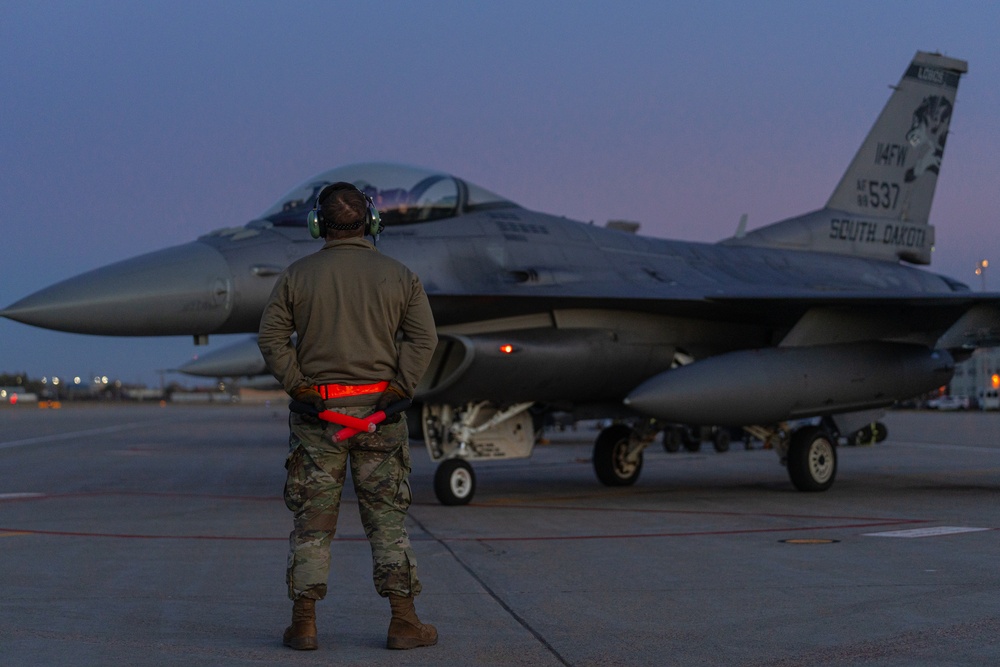 114th Fighter Wing conducts evening operations