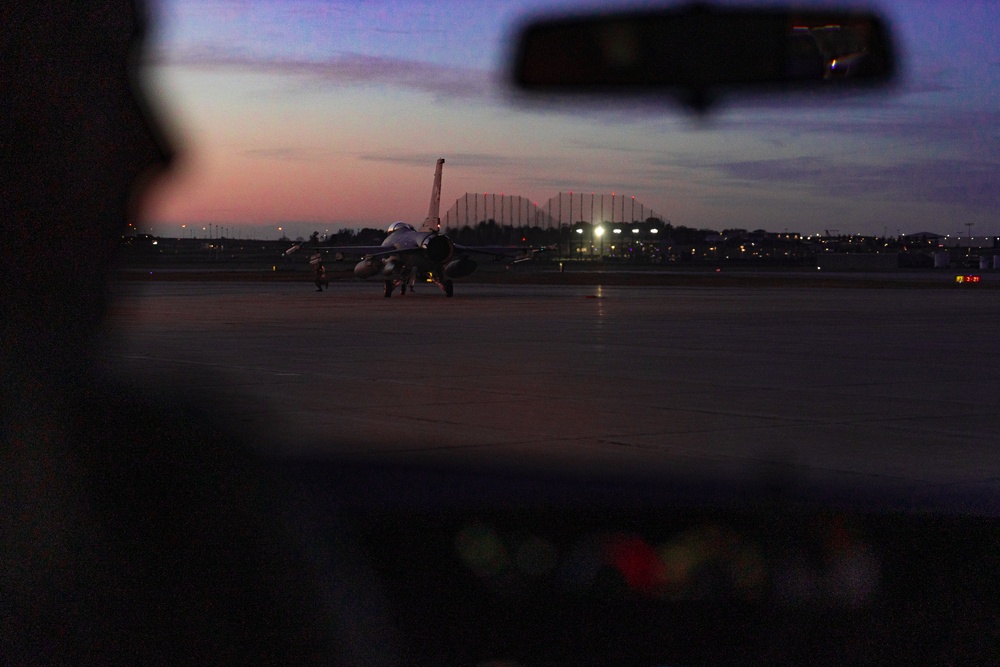 114th Fighter Wing conducts evening operations