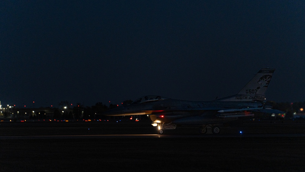 114th Fighter Wing conducts evening operations