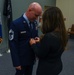 SMSGT Smith is promoted in a ceremony