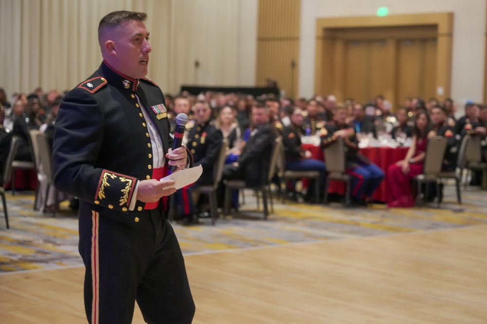 Marine Corps Base Quantico Security Battalion celebrate the 249th Marine Corps Birthday.