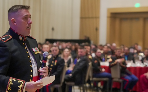 Marine Corps Base Quantico Security Battalion celebrate the 249th Marine Corps Birthday.